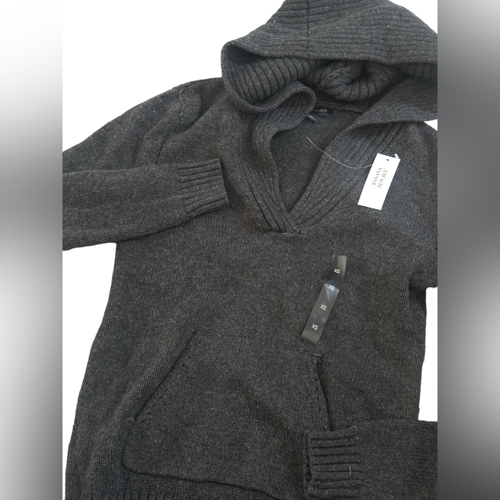 NWT Womens Banana Republic Hooded Knit Sweater size XS